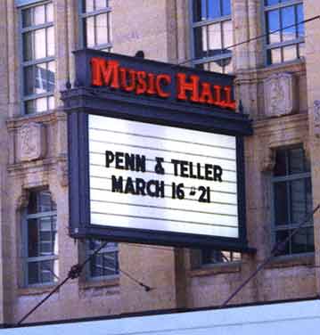 Detroit Music Hall Sign