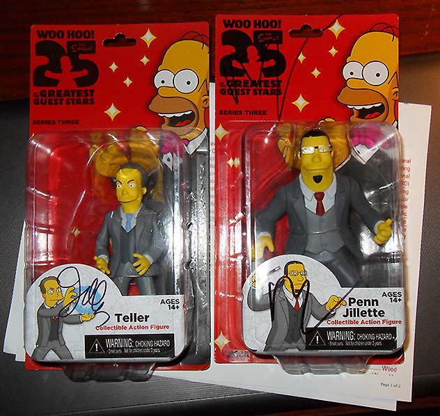 Penn and Teller Simpsons Action Figures